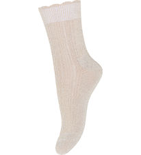 MP Socks - Bamboo - Celosia Glitter - Ecru