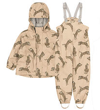 Konges Sløjd Rainwear w. Suspenders - Fleece Lining - PU - Tiger