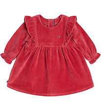 Tommy Hilfiger Kleid - Velours - Erbe Pink