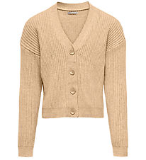 Kids Only Cardigan - Knitted - KogMandy - Beige