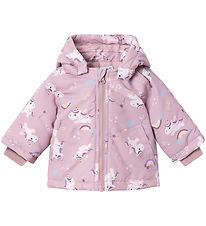 Name It Padded Jacket - NbdMaxi - Mauve Shadows/Unicorn