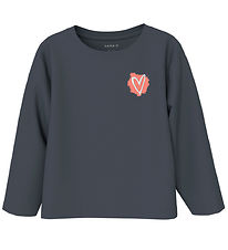 Name It Blouse - NmfNomi - India Ink w. Hearts