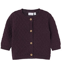 Name It Cardigan - Knitted - NbfLomille - Plum Perfect