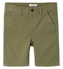 Name It Shorts - NkmSilas - Deep Lichen Green