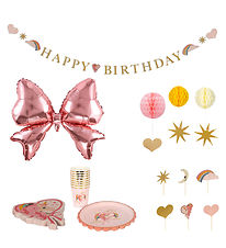Konges Sløjd Birthday set for 8 people - 49 Parts - Unicorn