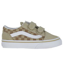Vans Schoenen - Old Skool V Neutral Dambord - Brown/Waar White
