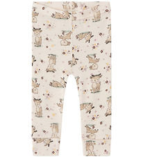 Name It Leggings - Wool - NbfWillit - Lilac Ash w. Deer