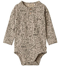 Wheat Bodysuit L/s - Benny - Treasure Hunt
