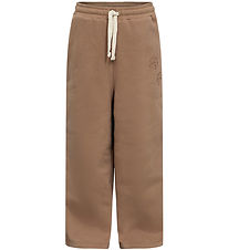 Sofie Schnoor Joggingbuxur - Cashew Brown M. Prentað