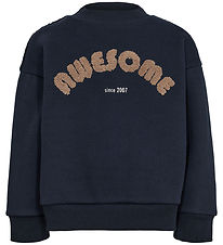 Sofie Schnoor Sweatshirt - Dark Blue m. Print