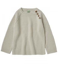 FUB Blouse - Wool - Rib Sweater - Ecru