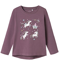 Name It Blouse - NmfVix - Arctic Dusk w. Glitter