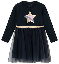 Name It Kjóll - NmfNastar - Dark Sapphire M. Glimmer