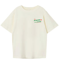 Name It T-shirt - NkmOveryn - Cloud Dancer/Burger