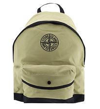 Stone Island Bakpoki - Grænt/Svart M. Lógó