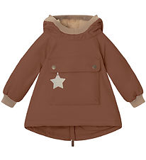 Mini A Ture Winterjacke - Babywen Fleece - Rootbeer Brown