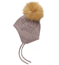 Name It Beanie - Wool - Knitted - NbfWrilla - Purple Dove