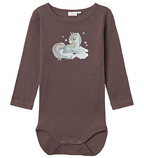 Name It Bodysuit L/æ - Wool - NmfWillitus - Sparrow