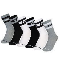Converse Socks - 6-Pack - Basic Wordmark - Dark Grey Heather