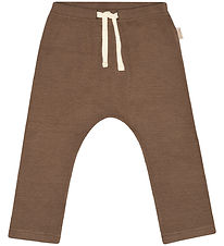 Petit Piao Trousers - Rib - Modal - Chocolate Brown