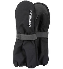 Didriksons Mittens w. Fleece - Biggles - Black