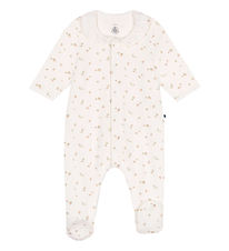 Petit Bateau Nightsuit - Velvet - White/Pink