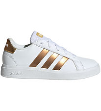 adidas Performance Skór - Grand Court 2.0 K - Hvítur/Gull