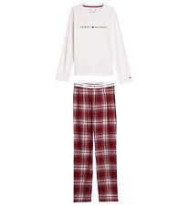 Tommy Hilfiger Schlafanzug - 2-teilig - PJ Print - Uralt White/T