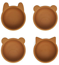 Liewood Bowls - Silicone - Malene - 4-Pack - Mustard