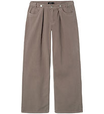 LMTD Trousers - Twill - NlfNicolizza - Chocolate Chip