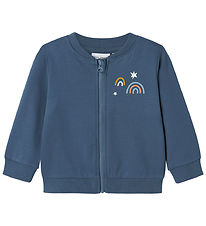 Name It Zip Sweatshirt - NbmVonne - Bering Sea/Rainbow