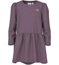 Name It Sweat Dress - NmfVima - Arctic Tassel w. Heart