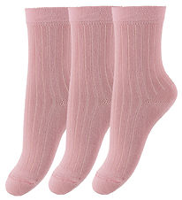 Minipop Socks - Bamboo - 3-Pack - Rose