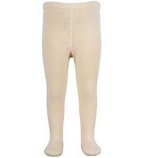Minipop Tights - Bamboo - Off White