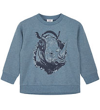 Hust and Claire Sweatshirt - Sejer - Ocean Melange m. Nashorn