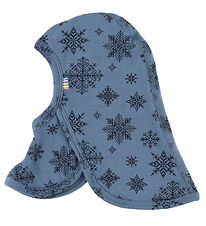 Joha Schlupfmütze - Wolle - 2-lagig - Blau