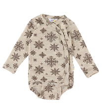 Joha Wrap Bodysuit L/æ - Wool - Beige
