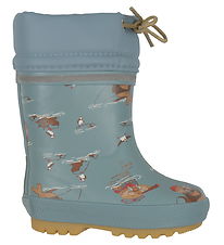CeLaVi Thermostiefel Mit Futter - Rauch Blue m. Print