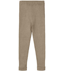 Fliink Leggings - Stickad - Avo - Hummus