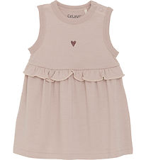 CeLaVi Kleid - Wolle/Viskose - Starling m. Herz