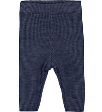 CeLaVi Leggings - Wolle - Strick - Marineblau Academy Melange