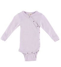 Engel Wrap Bodysuit L/æ - Wool/Silk - Magnolia