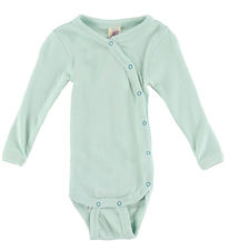 Engel Wrap Bodysuit L/æ - Wool/Silk - Pastel Mint