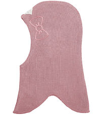 Racing Kids Balaclava - Wool/Cotton - 2-layer - Dusty Rose