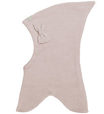 Racing Kids Balaclava - Wool/Cotton - 2-layer - Rose Mushroom w.