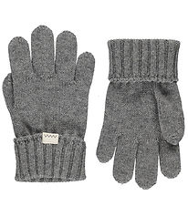 MarMar Handschoenen - Wol/Katoen - As - Grijs Gevlekt
