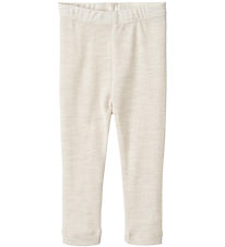 Wheat Leggings - Wool - Agi - Eggshell Melange