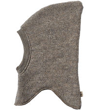 Wheat Balaclava - Wool fleece - Eli - Brown Melange