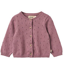 Wheat Cardigan - Strick - Maia - Lavender Dawn m. Lochmuster
