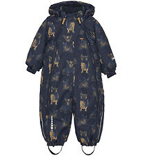 Minymo Snowsuit - Navy w. Dogs